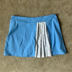 NWT Adidas Golf Skort Womens Size M Tour Accord Pleated Skirt Blue Short Pockets